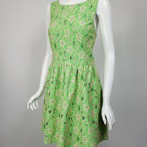 Lilly Pulitzer Sandrine Dress New Green Pique Lace